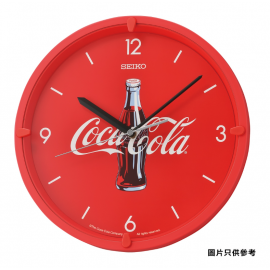 SEIKO 精工 可口可樂掛鐘  (紅) QHA901R
