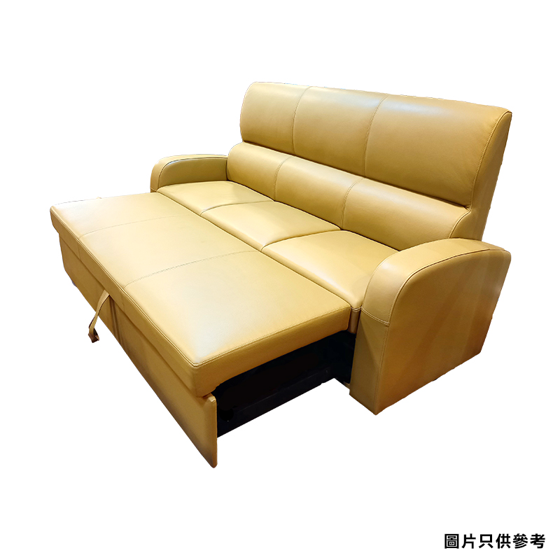Caklos 3 Seats Leather Sofa Bed