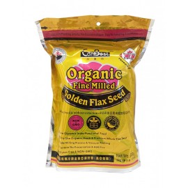 CanBest TM Organic Fine Milled Golden Flax Seed 500g. Product Of Canada