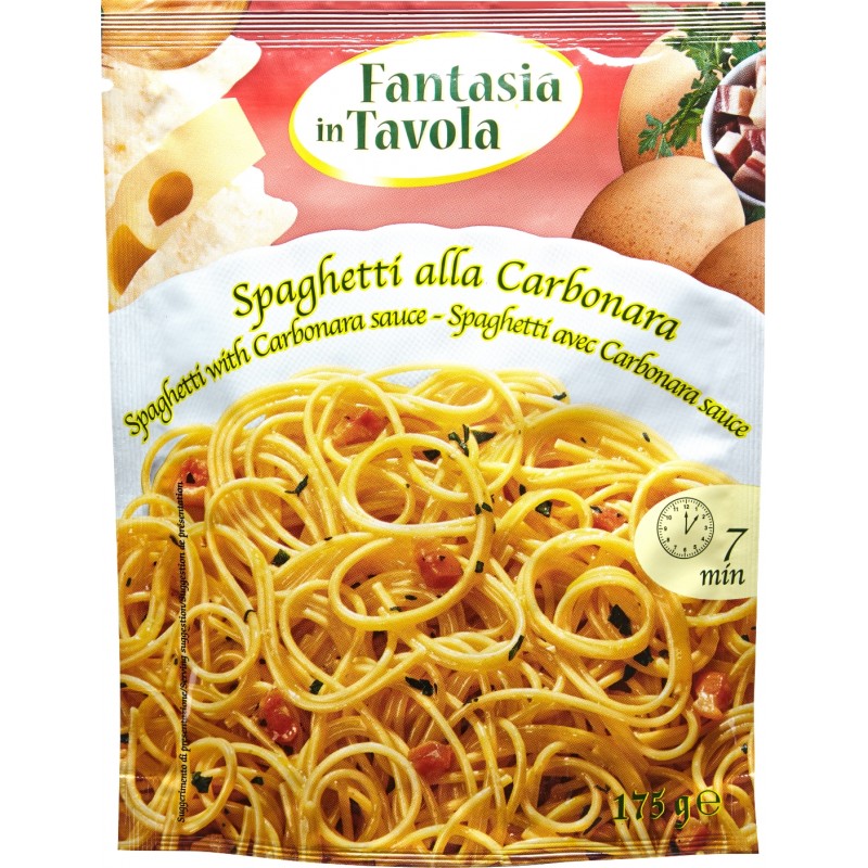 Italy Fantasia Spaghetti With Carbonara Sauce 175g.