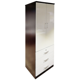 Wardrobe With 2 Hinged Doors And 3 Drawers 24" A08-324